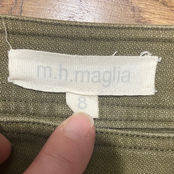 Olive Green Cargo Skirt by M.H. Maglia - Picture 2 of 3